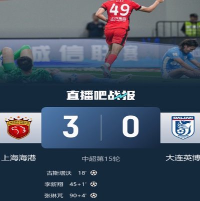绝平！李新翔头球破门，海港1-1英博